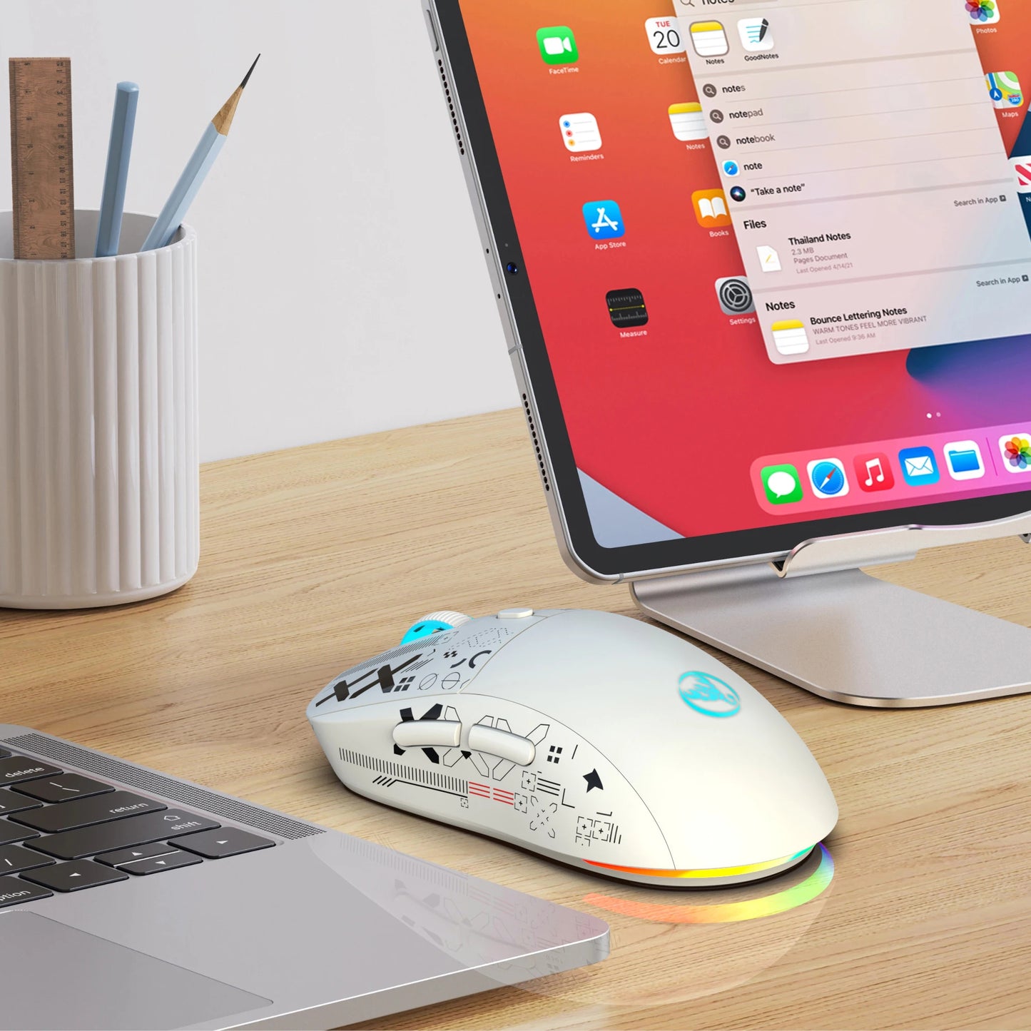 Ratón inalámbrico Bluetooth RGB